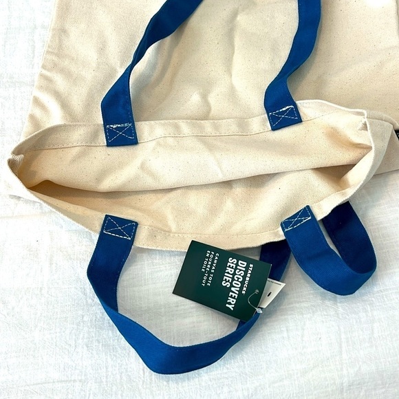 NWT Disney Parks Starbucks Magic Kingdom Discovery Series Canvas Tote WDW - Picture 15 of 17